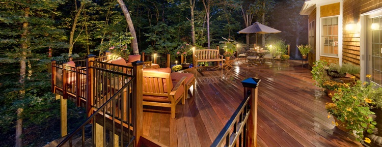 deck with outdoor lighting ideas for decks